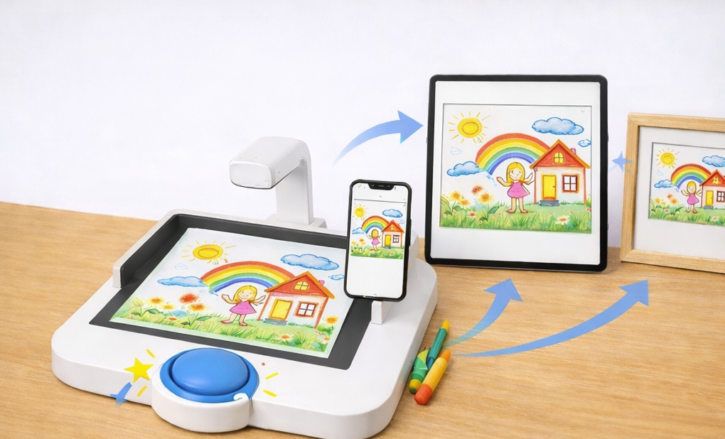 Complete Forever Art system — tray, phone, frame, and secondary frame